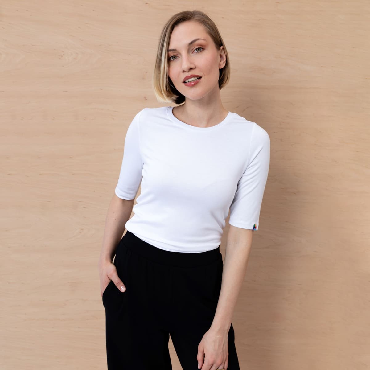 biała bluzka wiskoza
