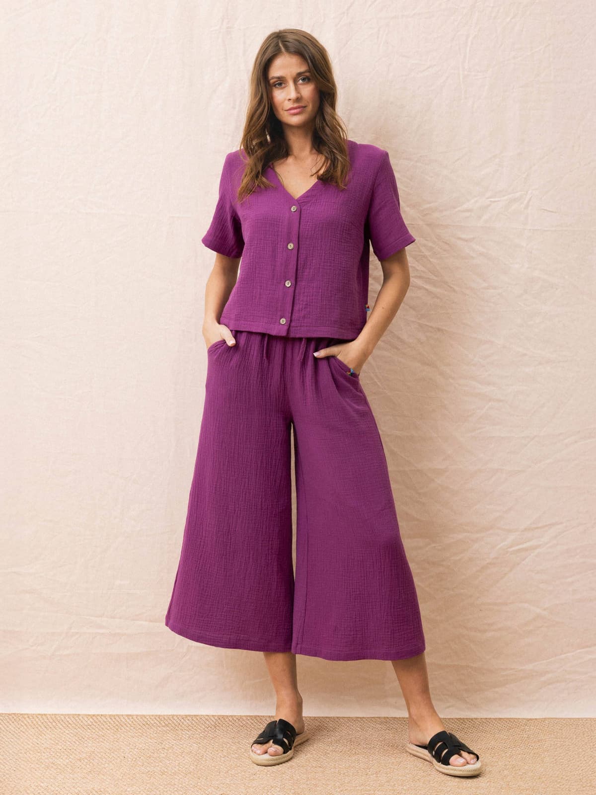 kuloty i bluzka muślin