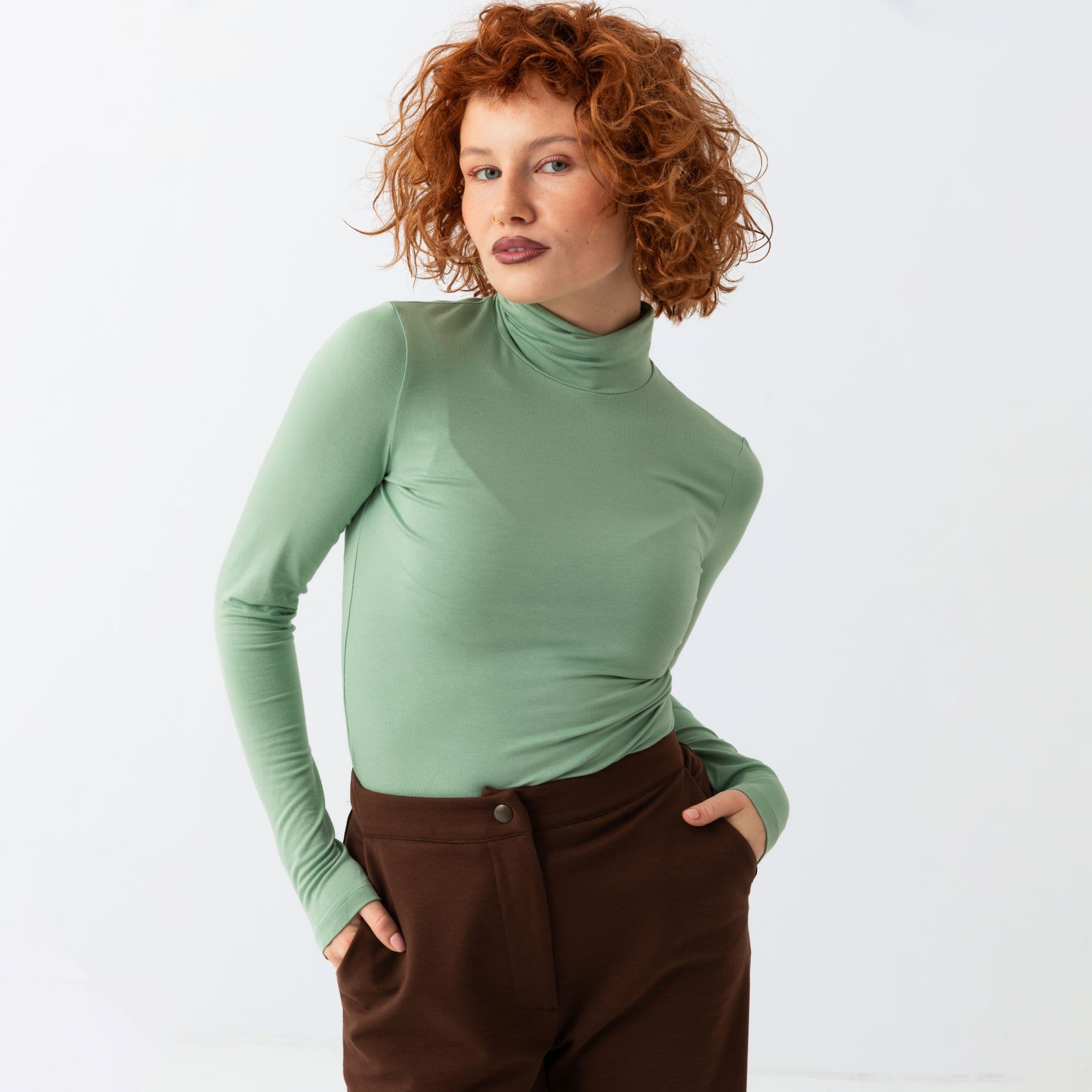 damski golf obcisły