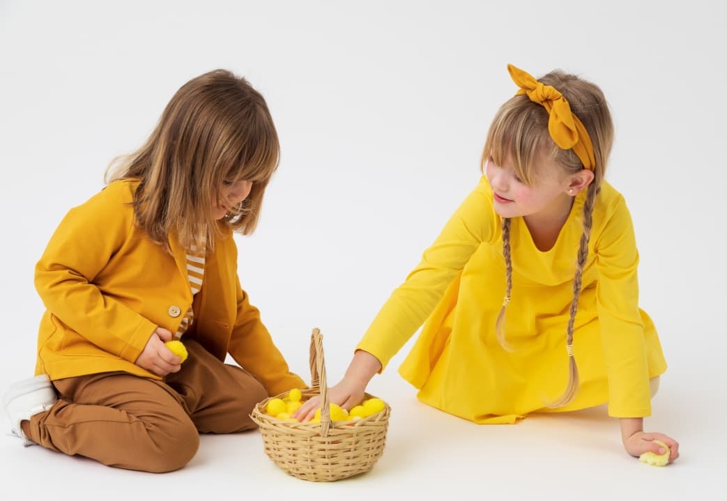 stylizacje z kolorem żółtym na Wielkanoc